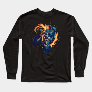 Astronaut bmx rider Long Sleeve T-Shirt